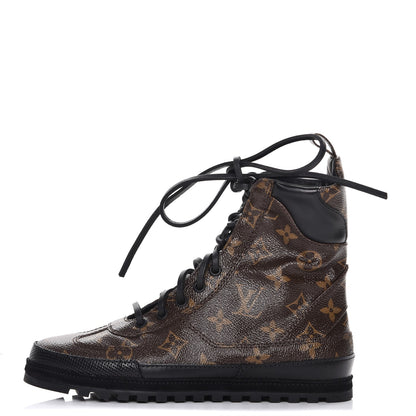 Louis Vuitton Calfskin Monogram Eldorado Desert Boot 36 Black 1 of 9