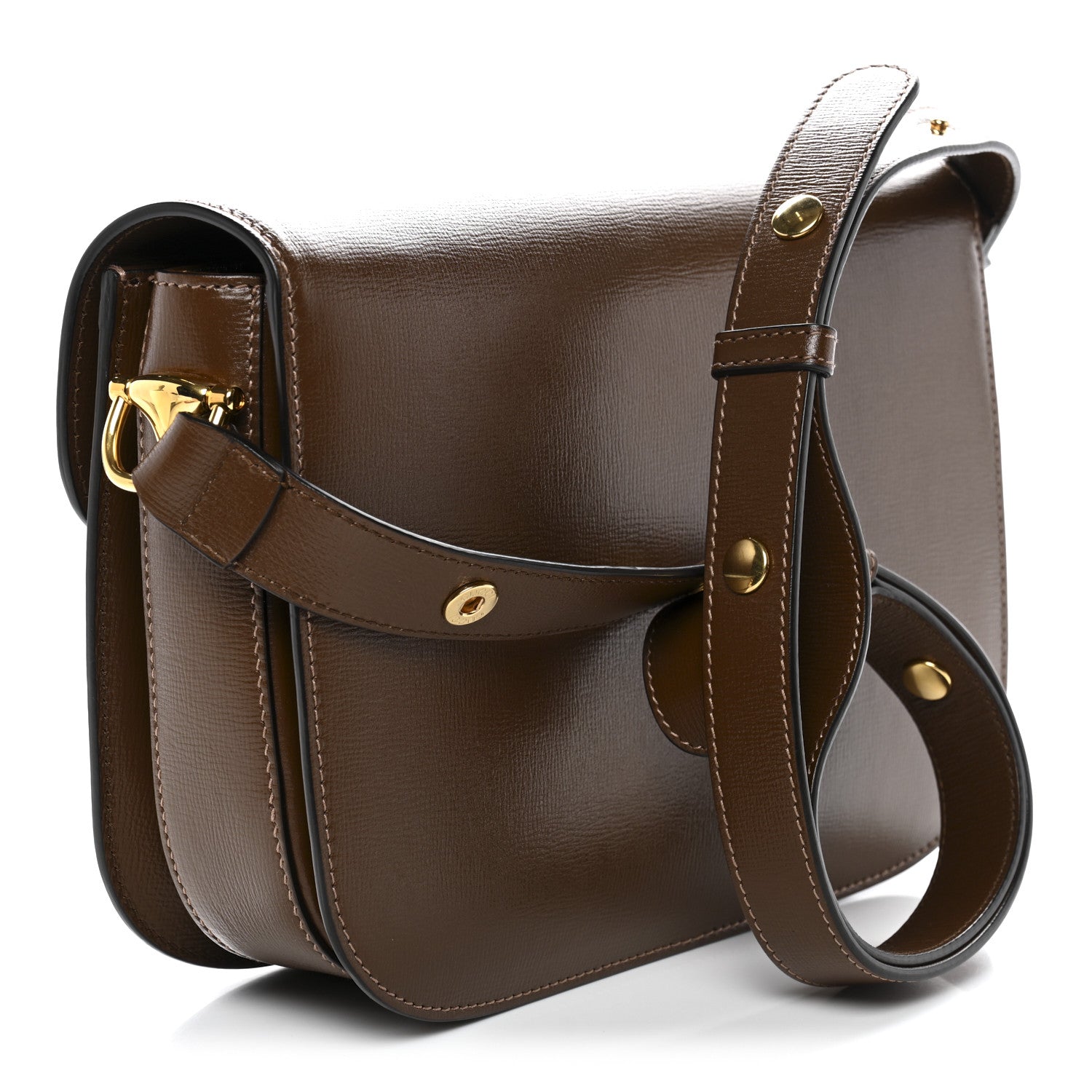 Gucci Azalea Calfskin Horsebit 1955 Shoulder Bag Brown Sugar 3 of 10