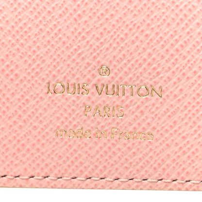Louis Vuitton Damier Azur Victorine Wallet Rose Ballerine 7 of 10