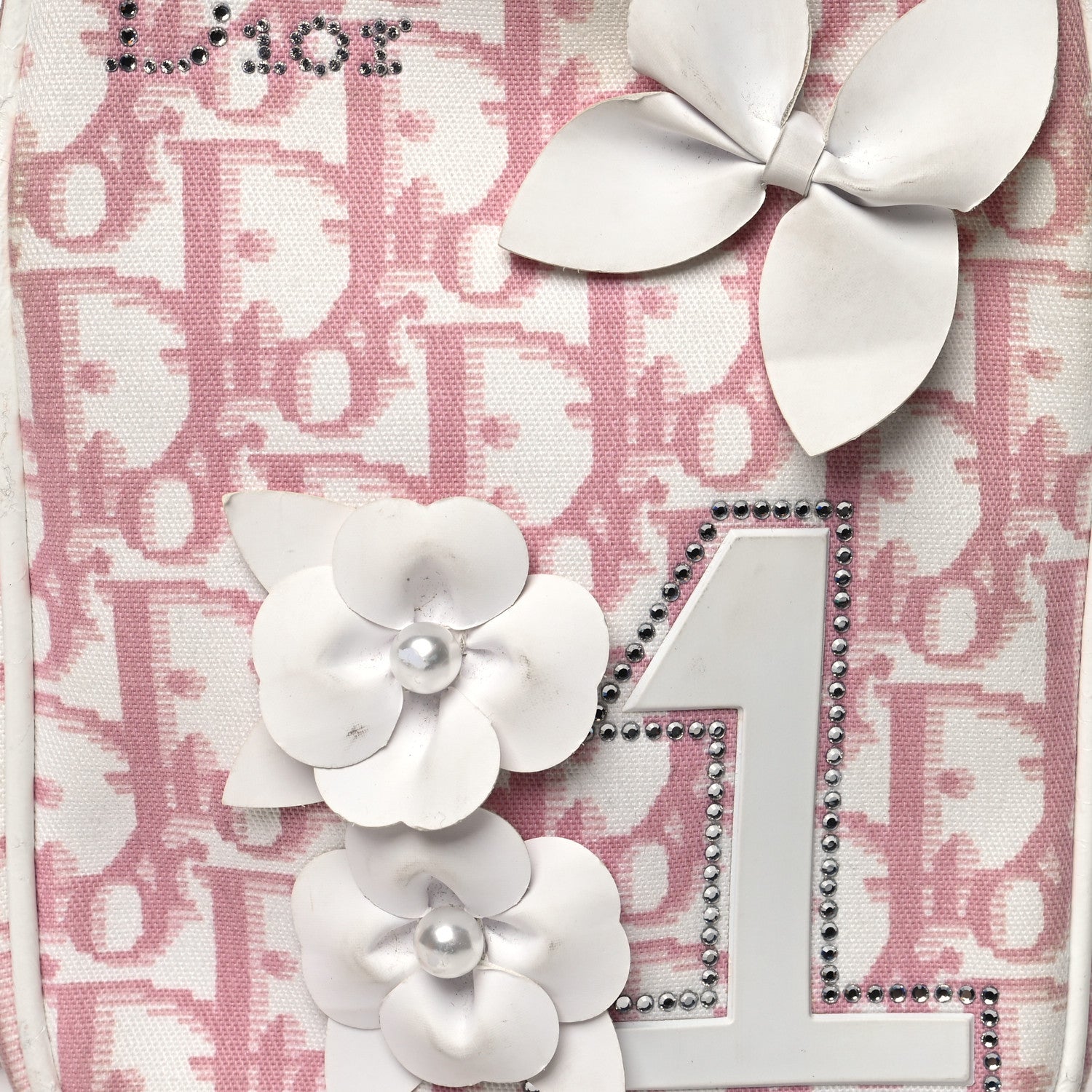 Christian Dior Monogram Girly Shoulder Bag Pink 8 of 18