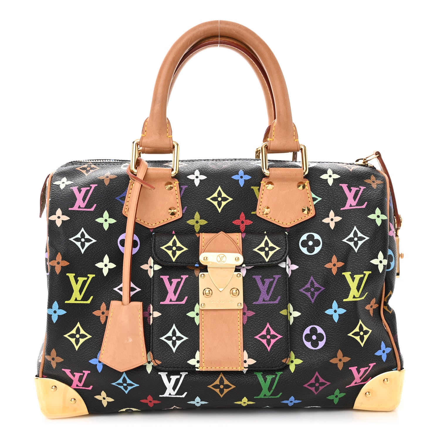 Louis Vuitton Monogram Multicolor Speedy 30 Black 1 of 9