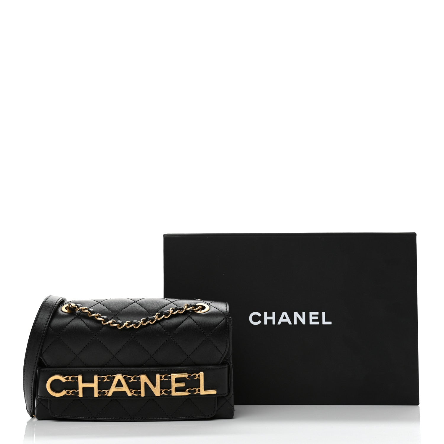 Chanel Calfskin Quilted Small Enchained Flap Black 13 of 13
