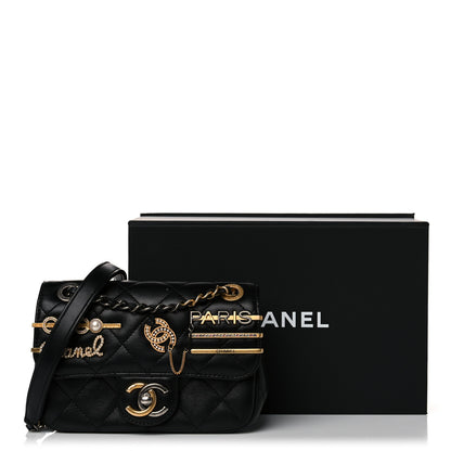 Chanel Lambskin Quilted Mini Coco Clips Single Flap Black 12 of 12