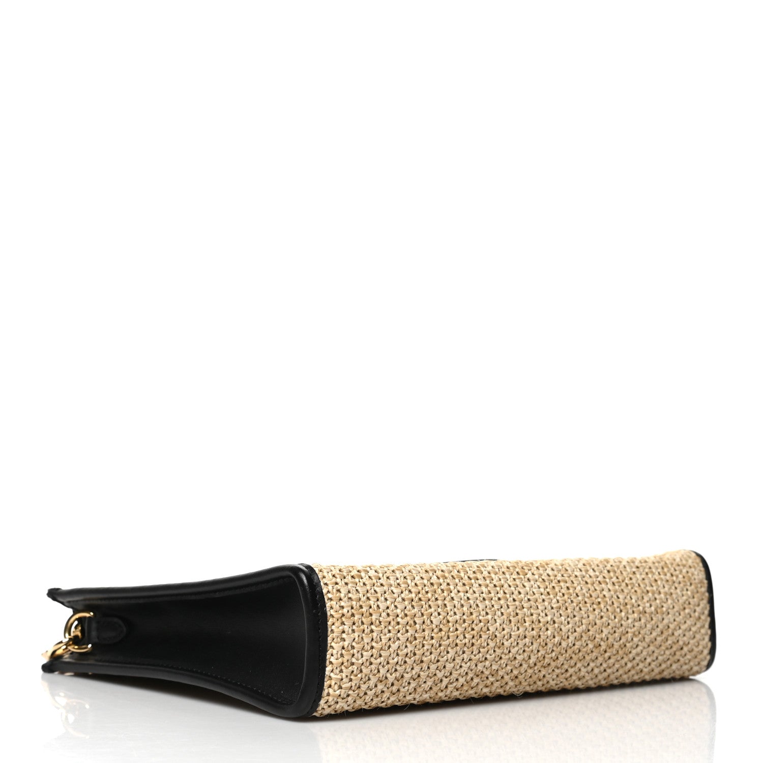 Louis Vuitton Raffia Calfskin Monogram Giant Pouch 4 of 6