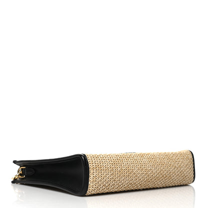 Louis Vuitton Raffia Calfskin Monogram Giant Pouch 4 of 6