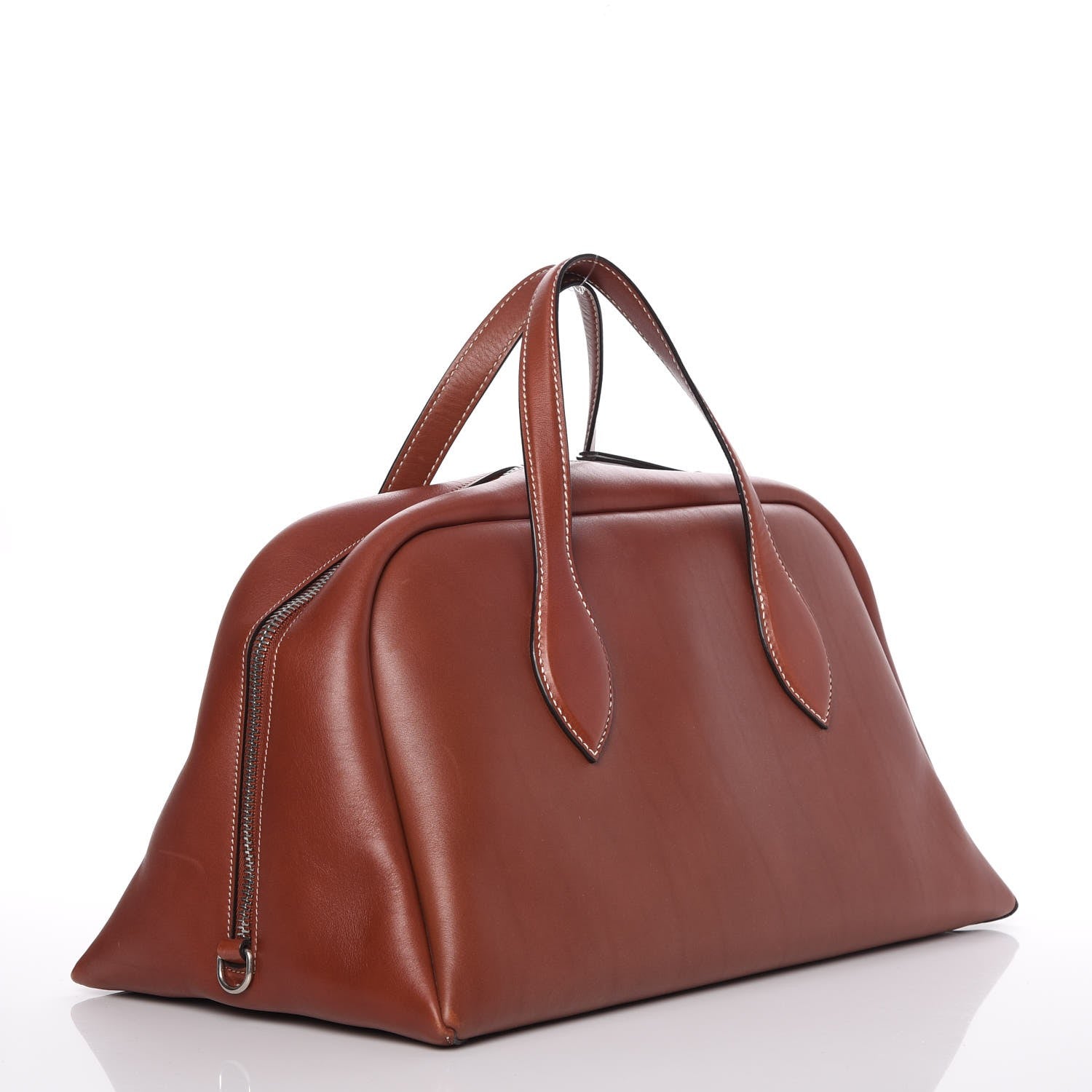 Celine Natural Calfskin Bowling Bag Teck 3 of 10