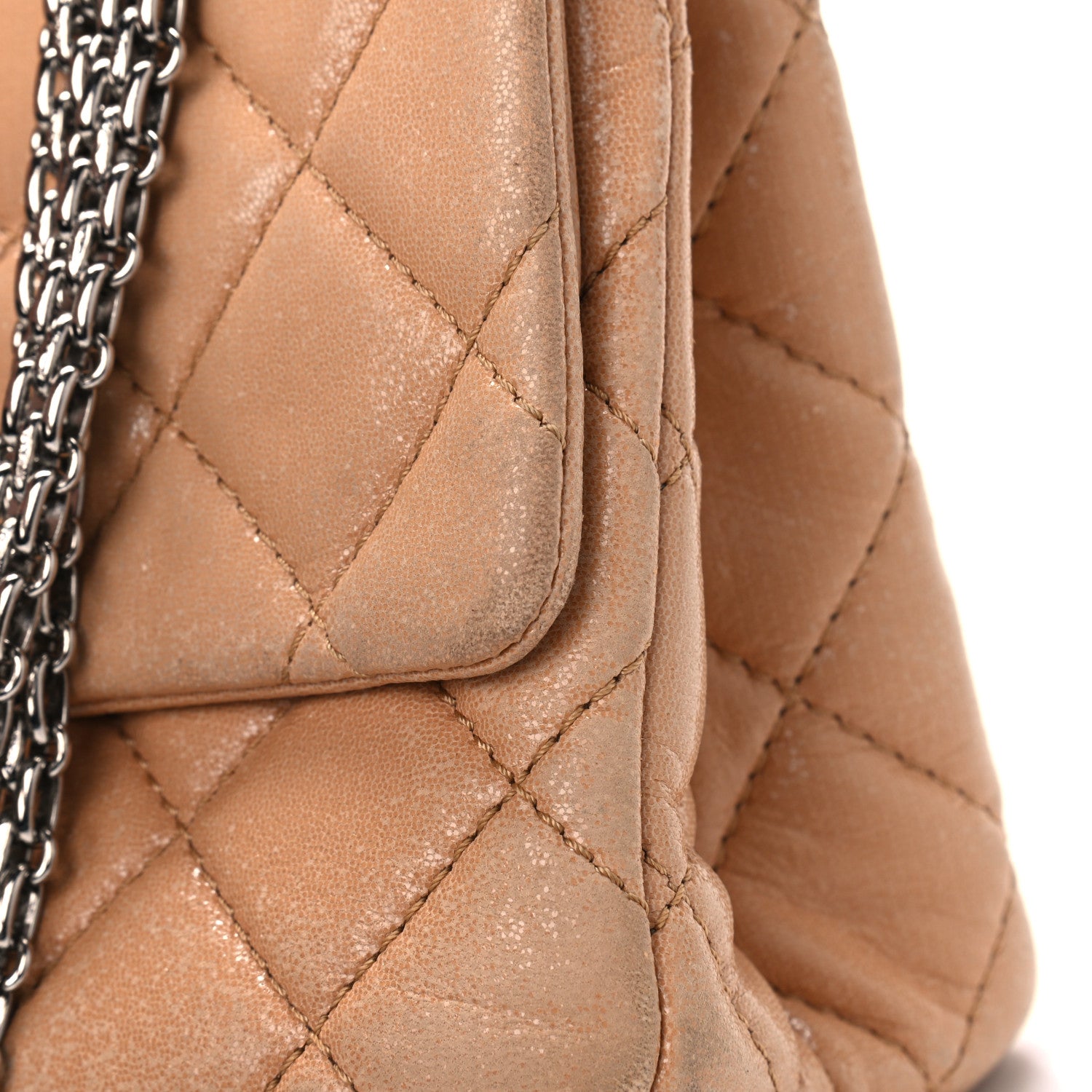 Chanel Iridescent Calfskin Quilted 2.55 Reissue 227 Flap Beige 12 of 13
