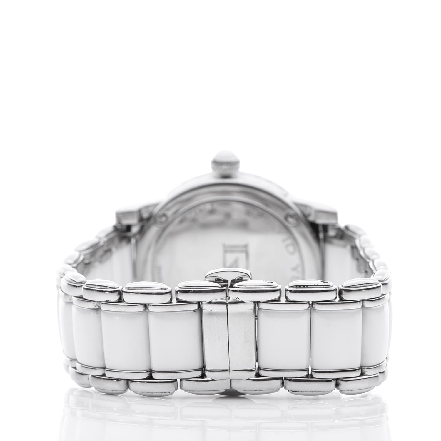 David Yurman Stainless Steel Ceramic Diamond 30mm Classic Quartz Watch White 4 of 8