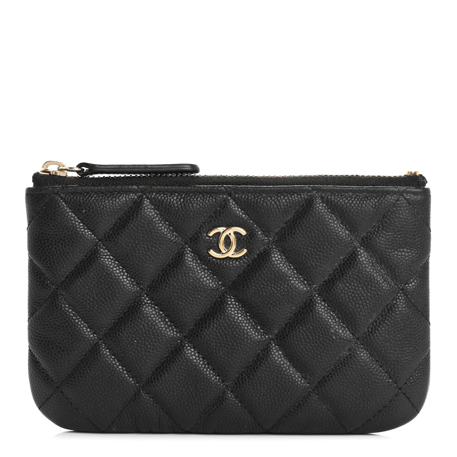 Chanel Caviar Quilted Small Cosmetic Case Black 1 of 12