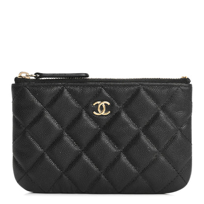 Chanel Caviar Quilted Small Cosmetic Case Black 1 of 12