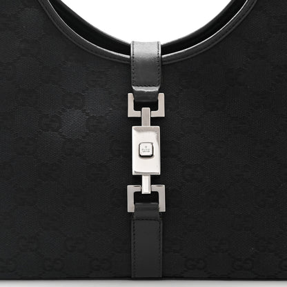Gucci Monogram Bardot Shoulder Bag Black 8 of 10
