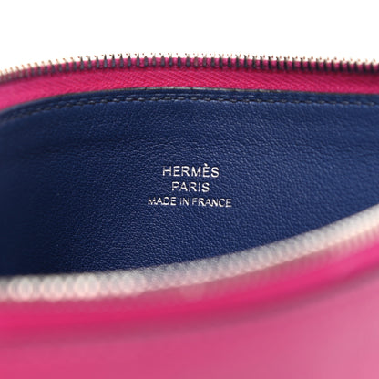 Hermes Evercolor Atout Pouch Rose Pourpre Bleu Saphir 6 of 10
