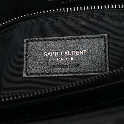 Saint Laurent Calfskin Y Quilted Monogram Medium Loulou Chain Satchel Black 6 of 11