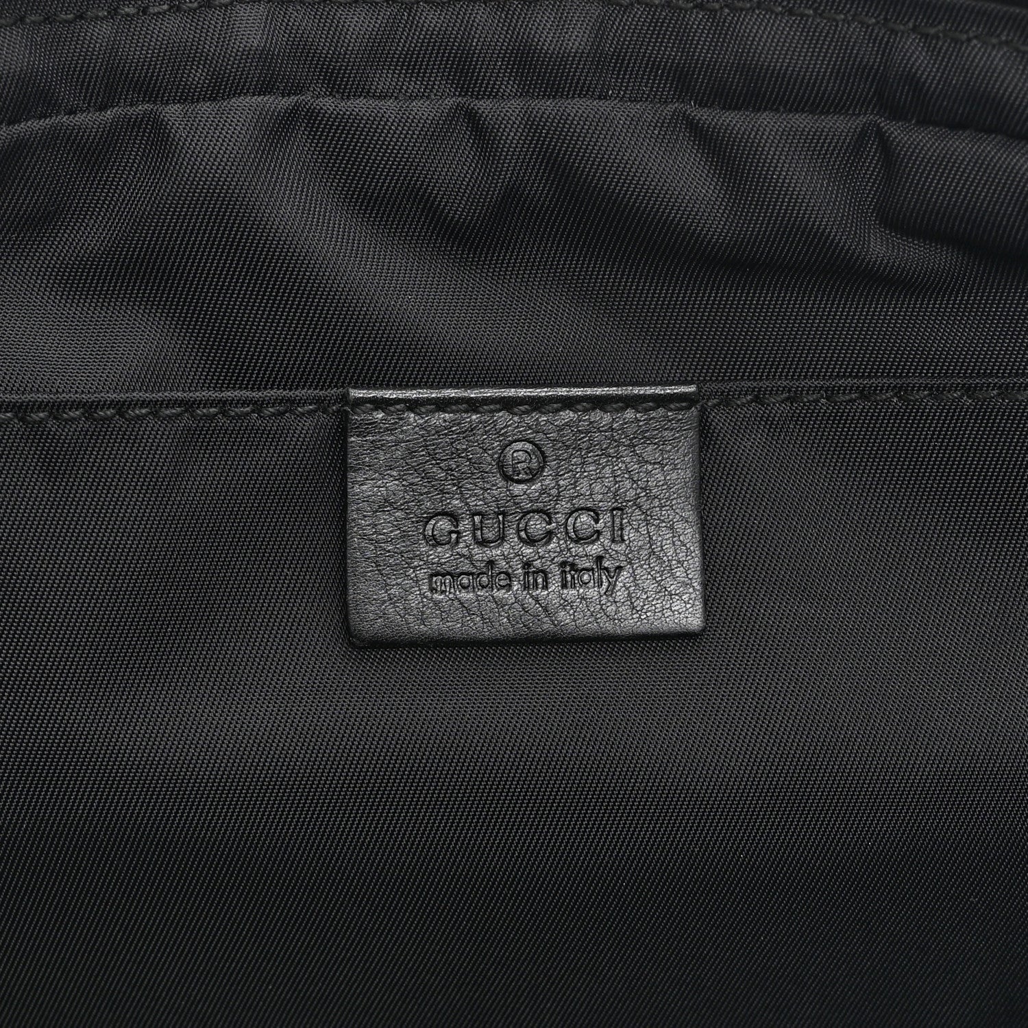 Gucci Guccissima Nylon Belt Bag  Black 6 of 10