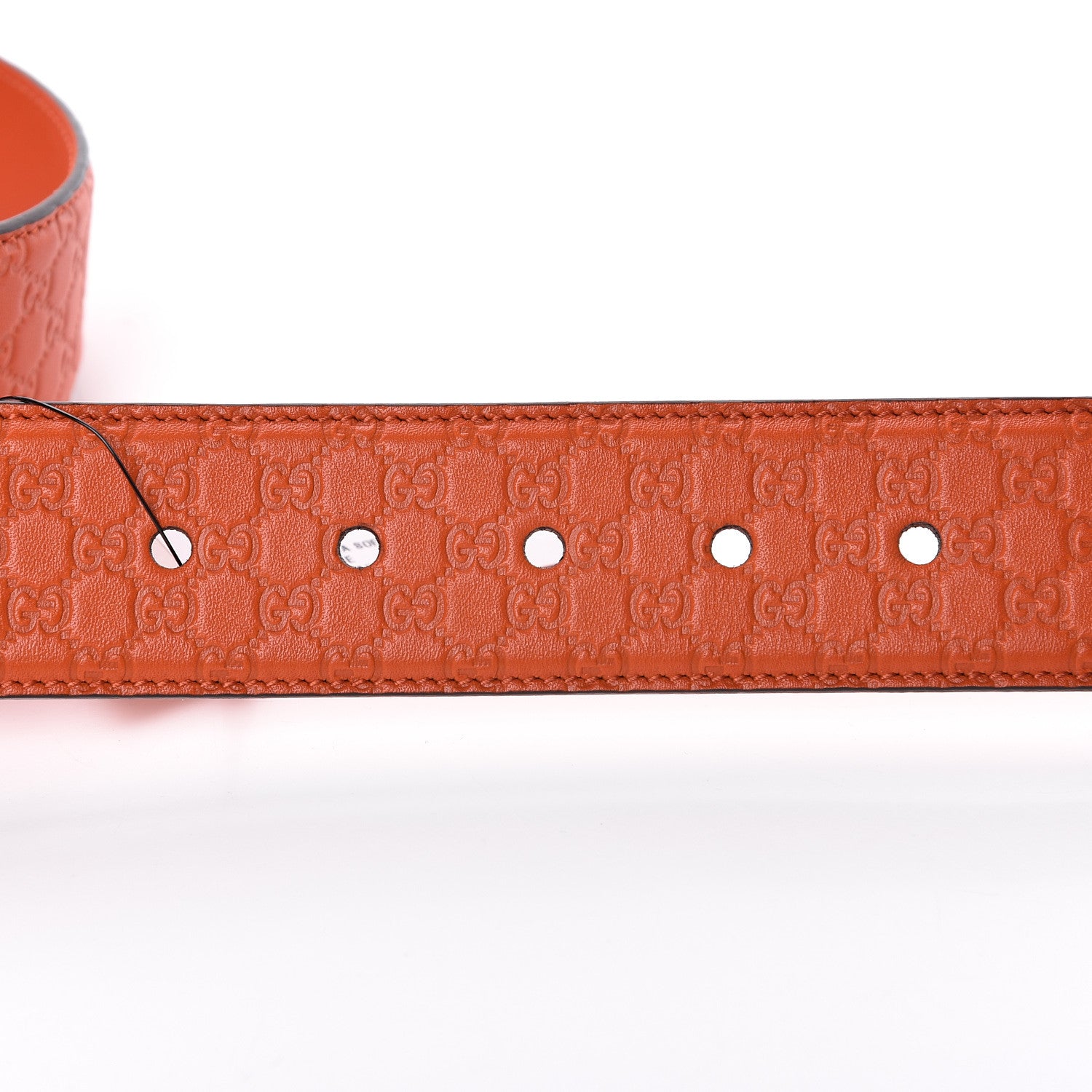 Gucci Soft Microguccissima 40mm Belt 90 36 Sun Orange 5 of 6