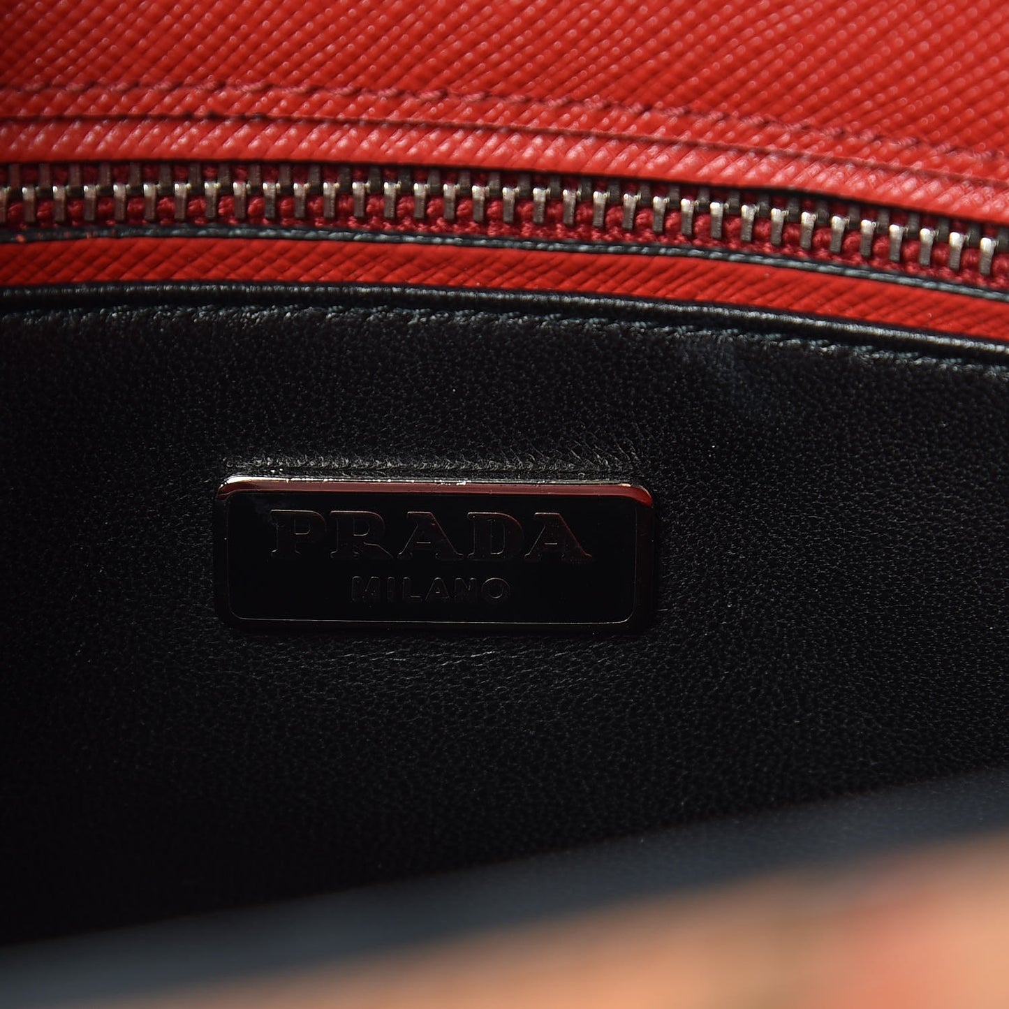 Saffiano Butterfly Print Satchel Rosso Multicolor