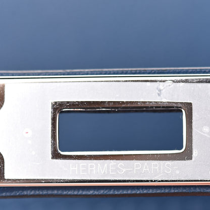 Hermes Swift Kelly Cut Clutch Pochette Deep Bleu 10 of 21