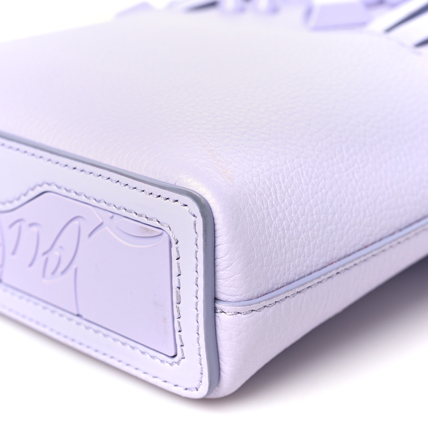 Christian Louboutin Calfskin Empire Spike Studded Mini North South Cabata Tote Lilac Smoke 10 of 10