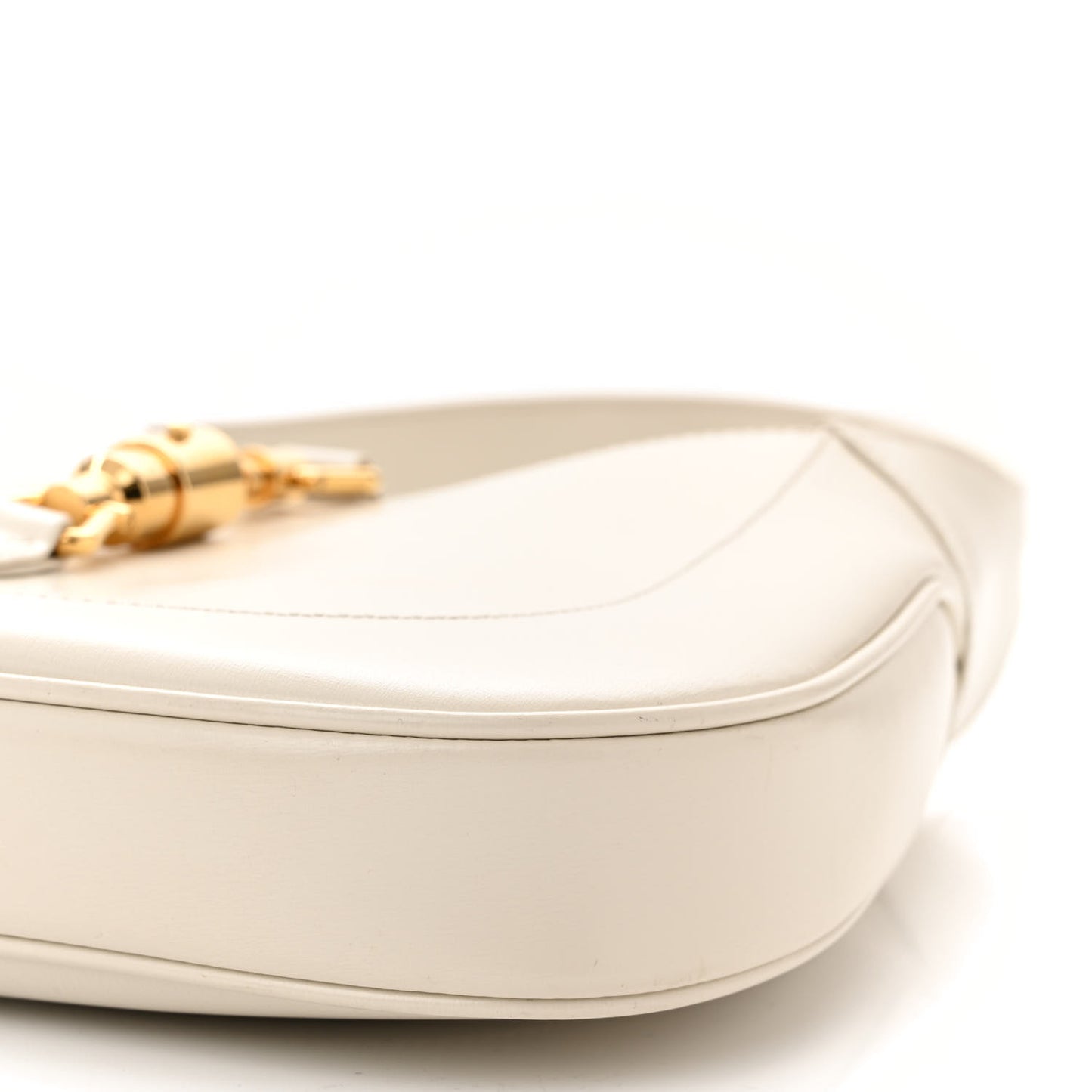 Boarded Dyana Lux Calfskin Small Jackie 1961 Hobo Mystic White