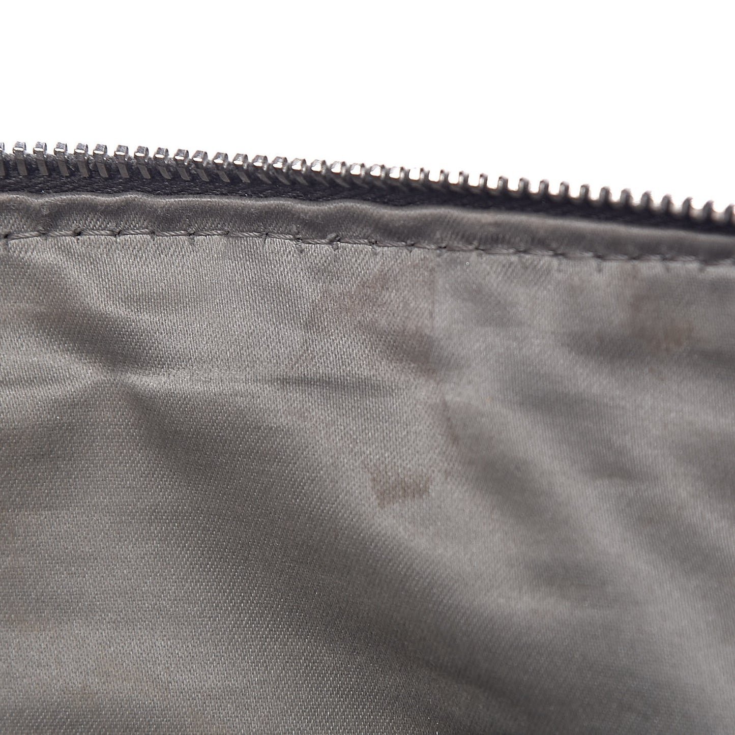 Distressed Lambskin Large Lady Braid Satchel Dark Grey
