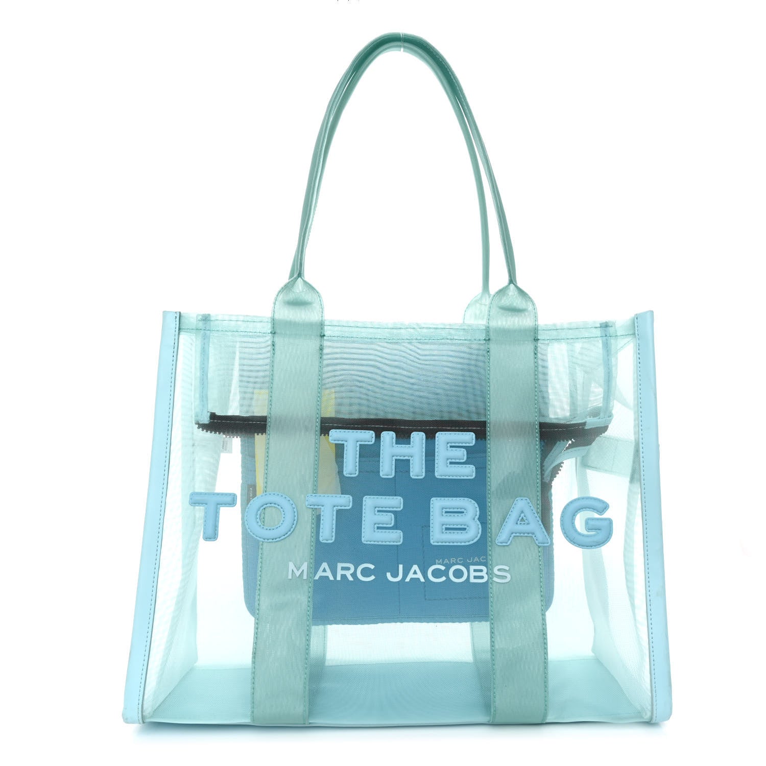 Marc Jacobs Nylon The Mesh Large Tote Bag Pale Blue 1 of 10