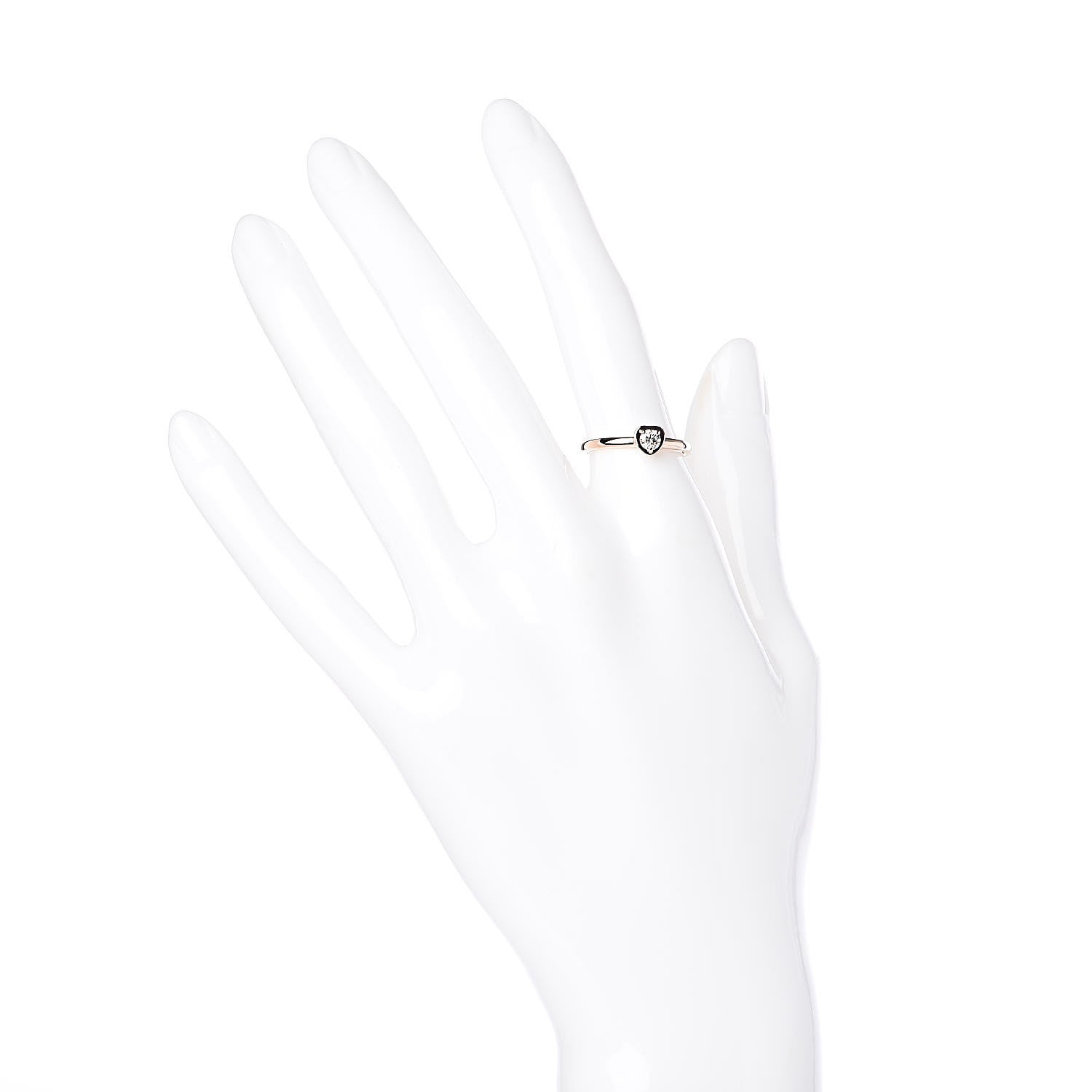 Cartier 18K Pink Gold Diamond D'Amour Heart Ring 51 5.75 2 of 5