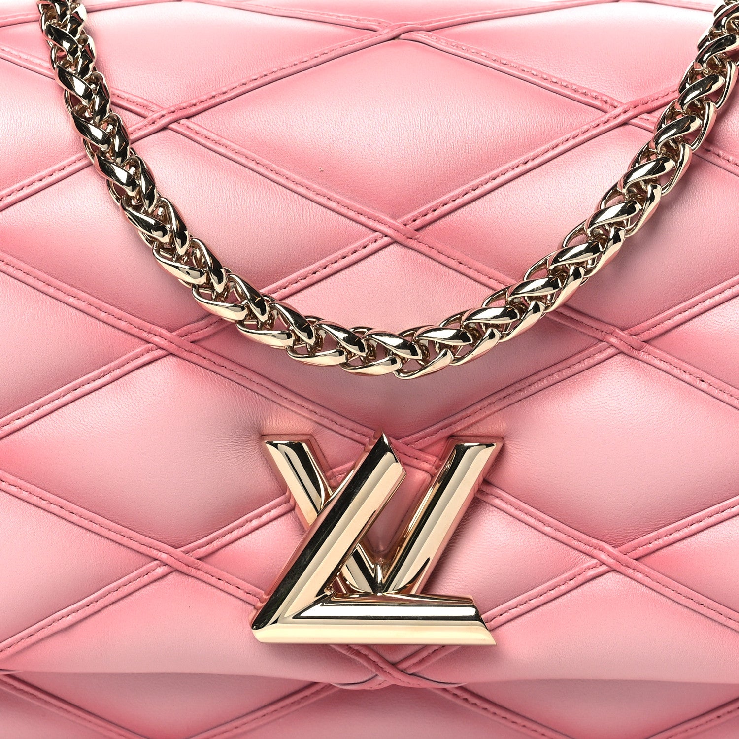 Louis Vuitton Lambskin Malletage Top Handle GO-14 MM Rosabella 8 of 11