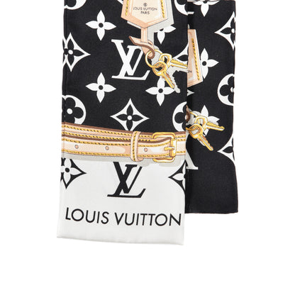 Louis Vuitton Silk Monogram Confidential Bandeau Black 2 of 5