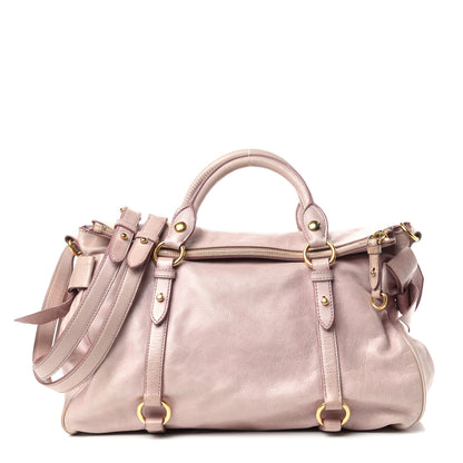 Miu Miu Vitello Medium Bow Bag Mughetto 1 of 9