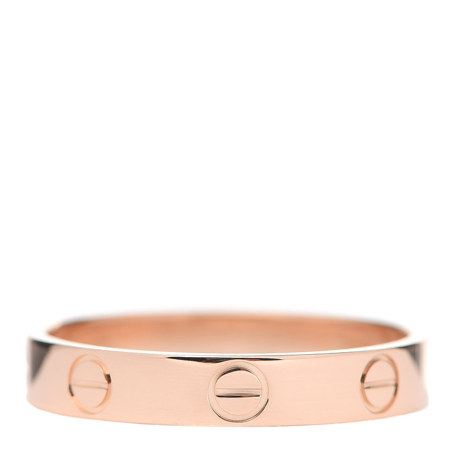 18K Pink Gold 3.5mm LOVE Wedding Band Ring 56 7.75