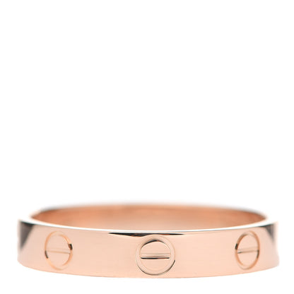 Cartier 18K Pink Gold 3.5mm LOVE Wedding Band Ring 56 7.75 1 of 4