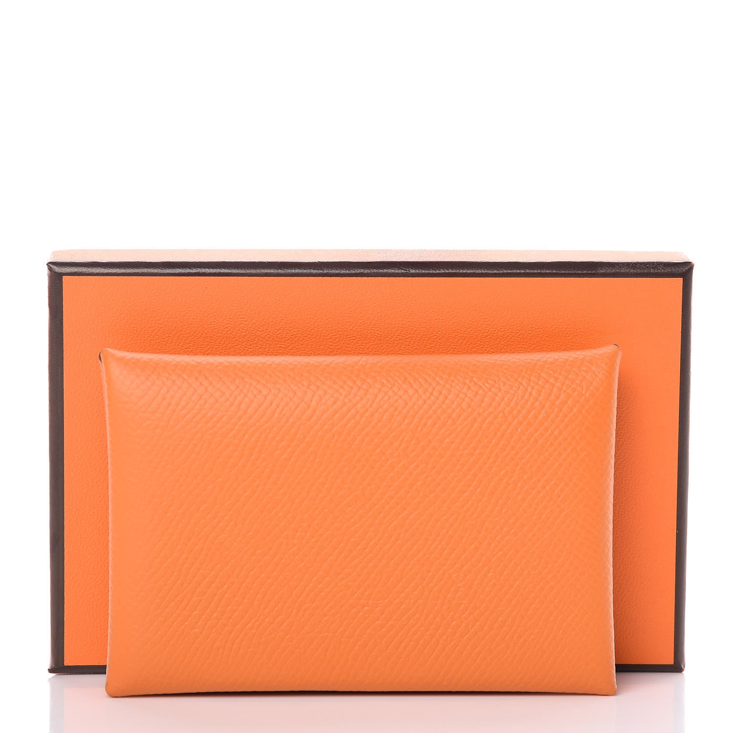Hermes Epsom Calvi Card Case Abricot 8 of 8