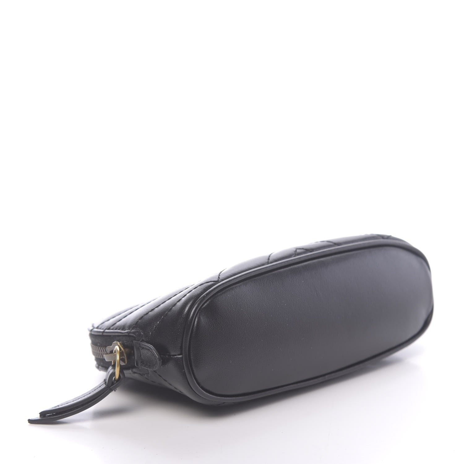 Gucci Calfskin Matelasse GG Marmont Pouch Cosmetic Case Black 4 of 9