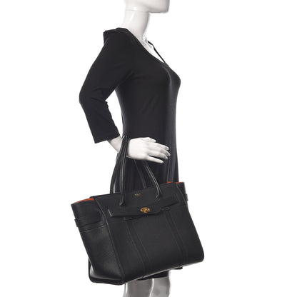 Mulberry Classic Grain Bayswater Zip Tote Black 2 of 8