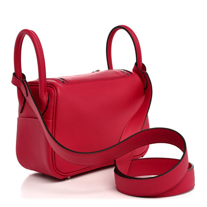 Hermes Swift Verso Mini Lindy 20 Framboise Rouge Sellier 3 of 11