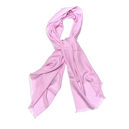 Gucci Wool Silk GG Monogram GGNat Scarf Rose 1 of 4