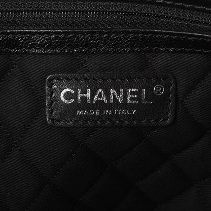 Chanel Goatskin Perforated Large CC Tote Black 5 of 8