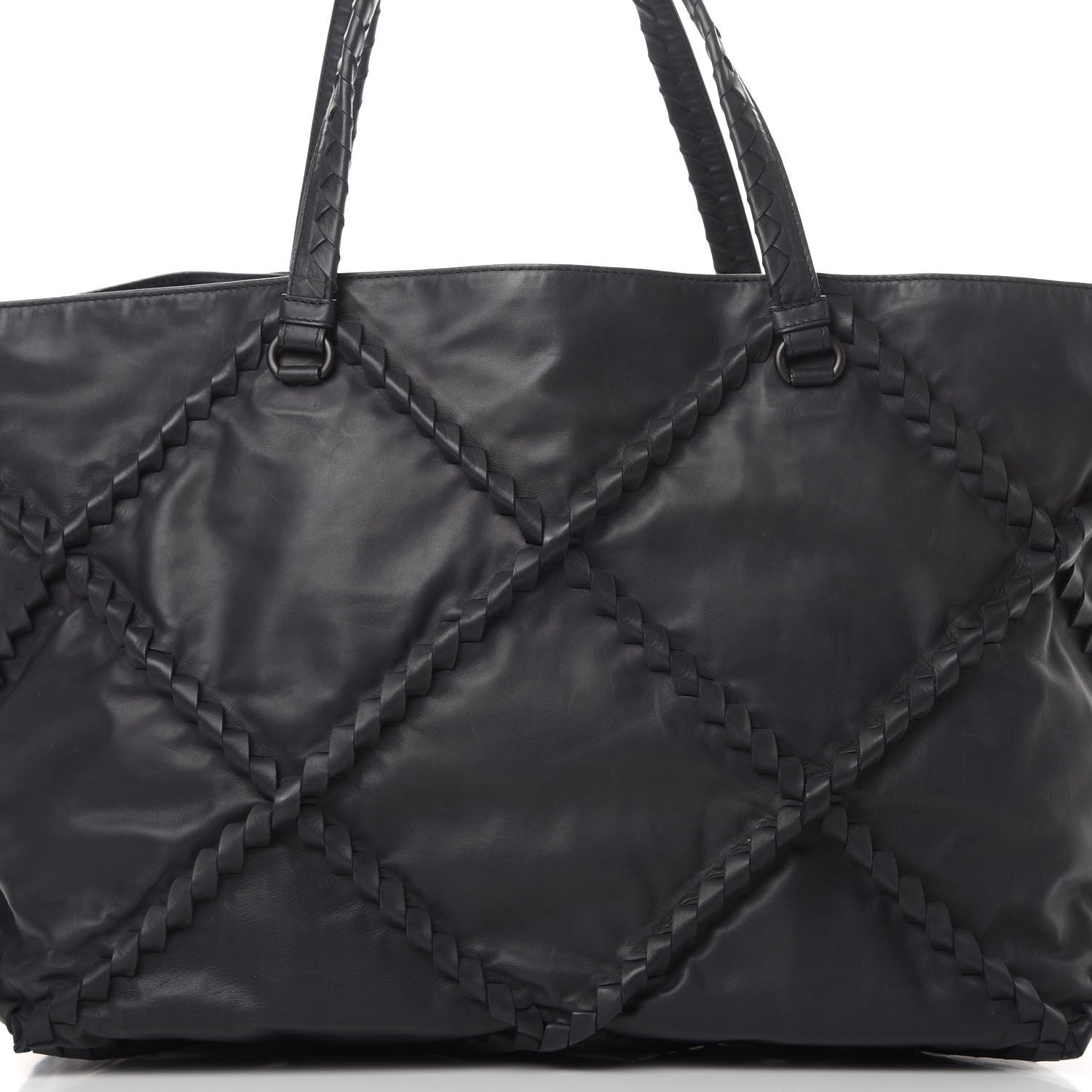 Bottega Veneta Calfskin Intrecciato Diamond Tote Ardoise 8 of 12