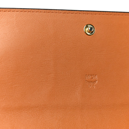 MCM Visetos Large Trifold Flap Wallet Cognac 16 of 23