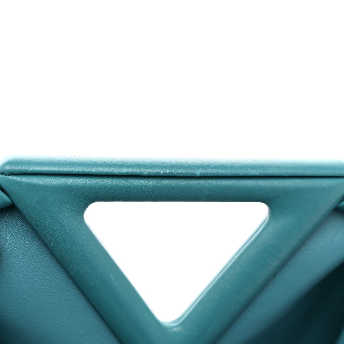 Calfskin Small The Point Triangle Bag Mallard