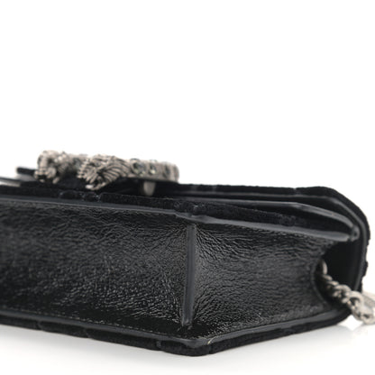 Gucci Velvet GG Monogram Super Mini Dionysus Shoulder Bag Black 9 of 10