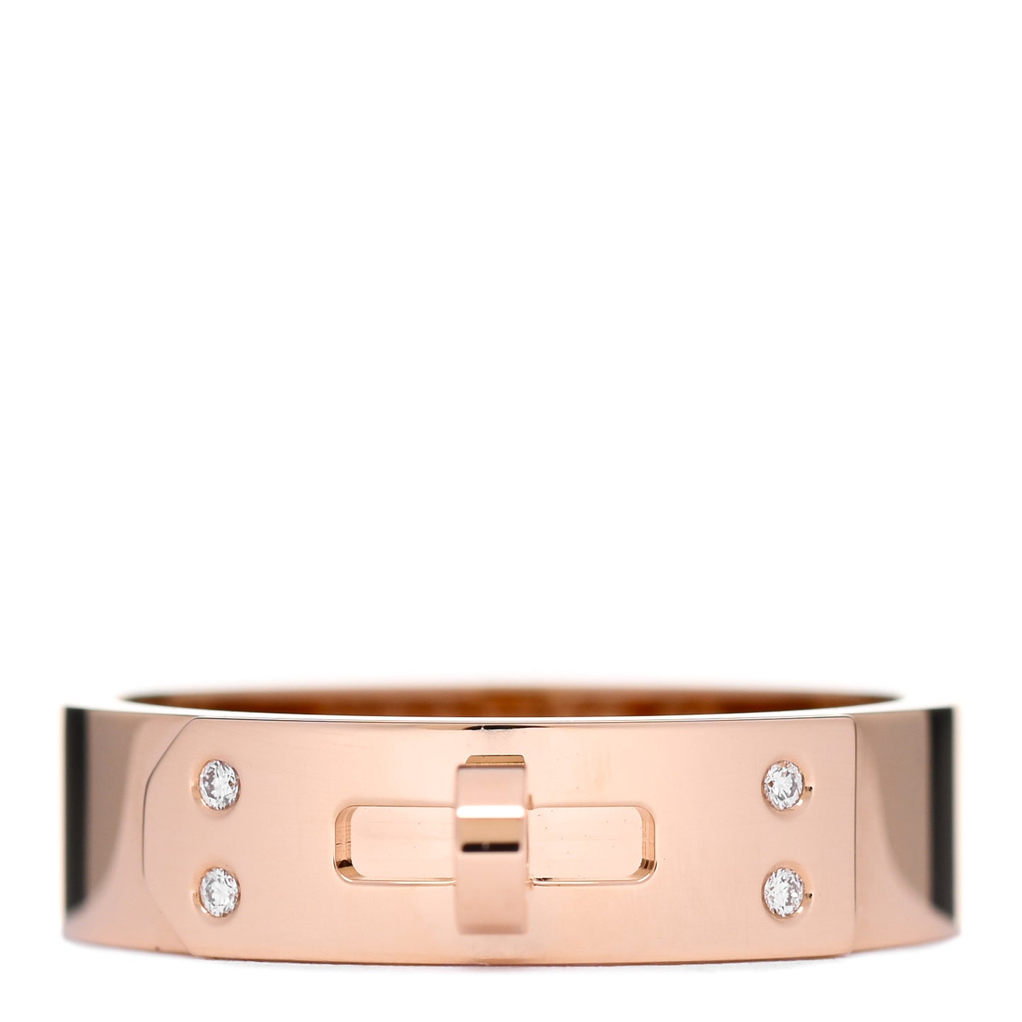 18K Rose Gold Diamond PM Kelly Ring 52 6