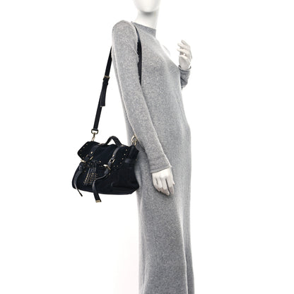 Mulberry Heavy Suede Alexa Tassel Satchel Ink Blue 2 of 10