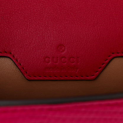 Gucci Lizard Web Mini Horsebit 1955 Shoulder Bag Pink 6 of 9