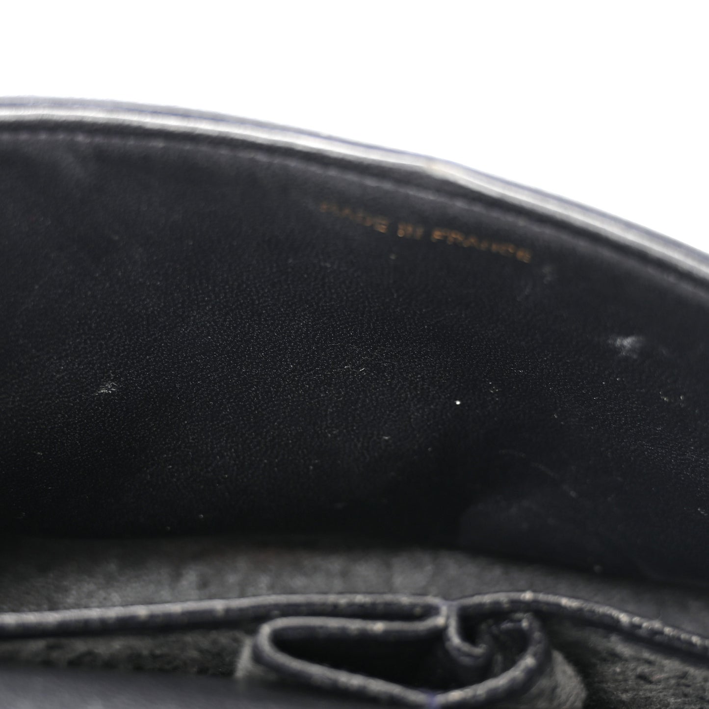 Lambskin Quilted Small Double Flap Navy
