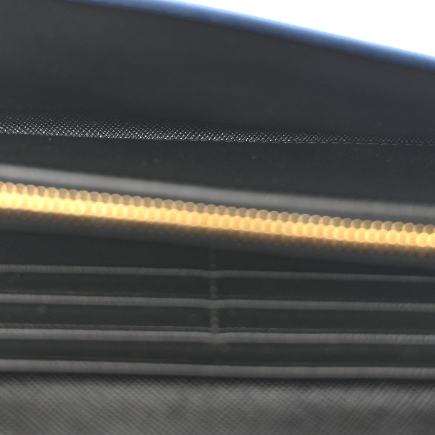 Saffiano Bi-Color Metal Continental Flap Wallet Cobalto Black