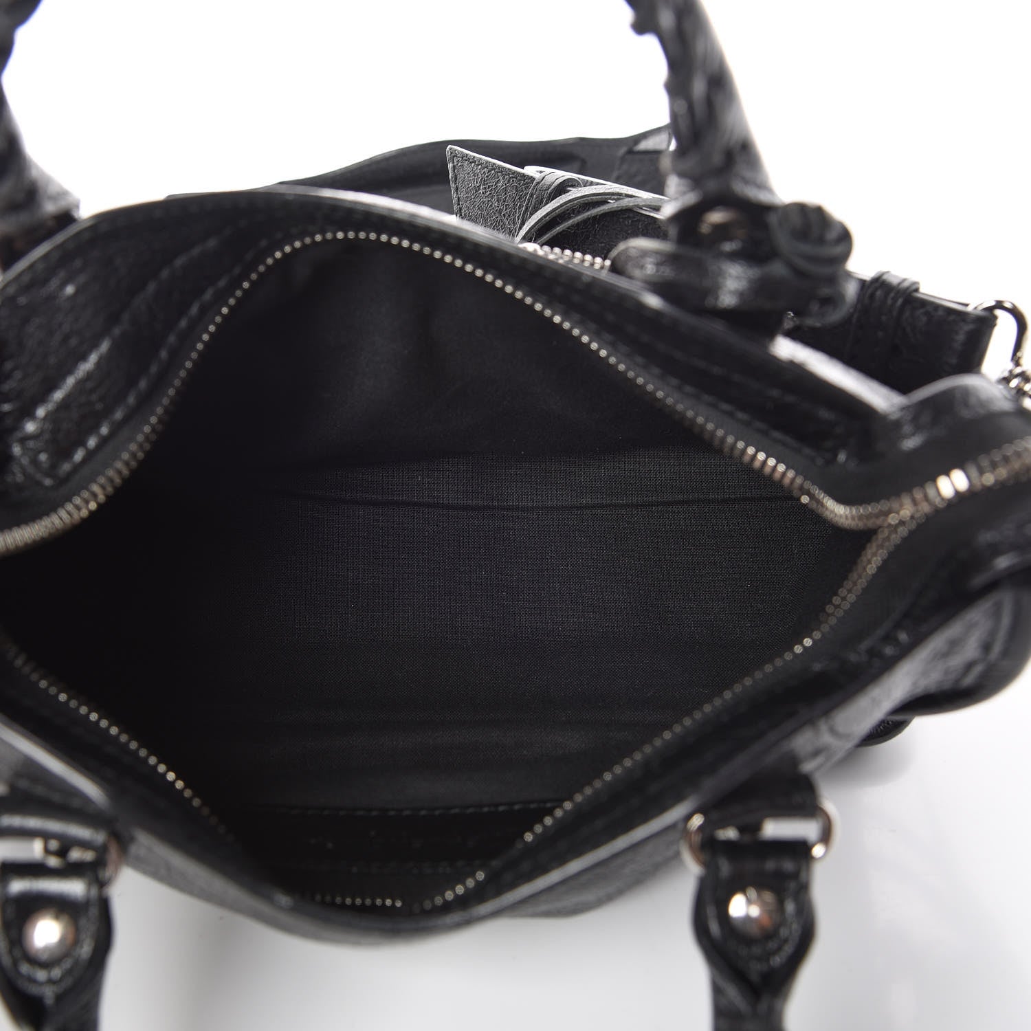 Balenciaga Agneau Classic Silver Hardware Mini City Black 7 of 9
