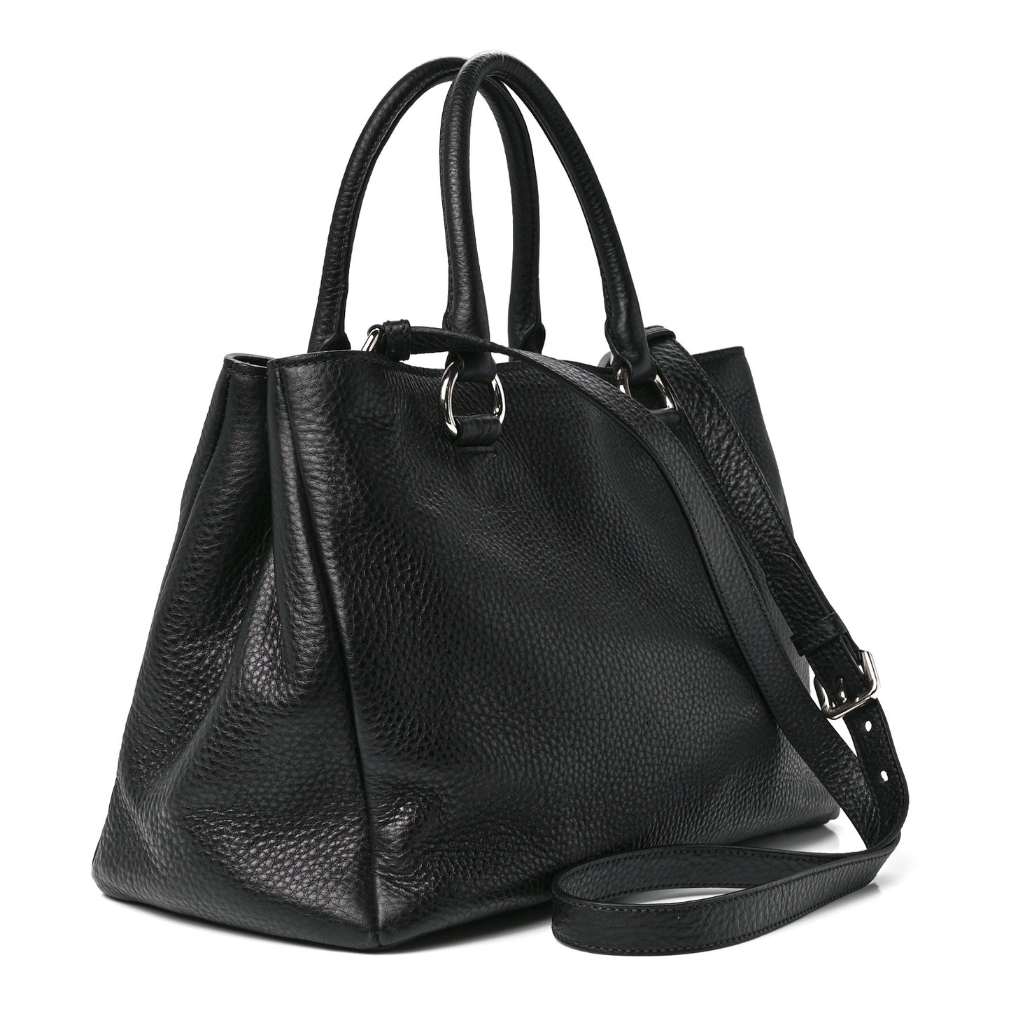 Vitello Daino Tote Black