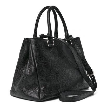 Prada Vitello Daino Tote Black 3 of 12