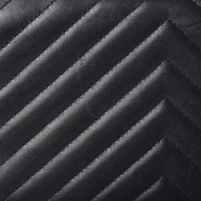 Chanel Lambskin Chevron Quilted Studded Wallet On Chain WOC Black 11 of 13